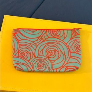 NWOT Ipsy pink and blue cosmetic bag